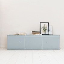 리바트 뉴프렌즈 1200 1단 수납장 (그레이 블루), 그레이