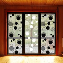 뽁이네 디자인 단열뽁뽁이, 써클블랙