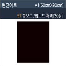 현진 5T흑색폼보드 5T흑색팝보드 30장 60X90, 현진흑색폼보드5T/0.5CM
