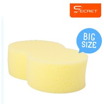 SECRET 잘 닦이는 세차스폰치 1ea 세차용품 땅콩스폰지 고탄성 자동차세차, 단품