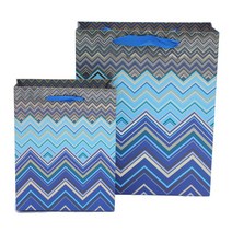 이엔그린 종이쇼핑백, 선택41)쉐브론-블루-1매