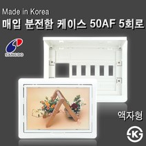 상도전기 30A 50A 주택용분전반 모음 국내산 두꺼비집 누전 배선 차단기 배전판 분전함, [커버10] 액자 매입형 분전함 커버 50AF 5회로