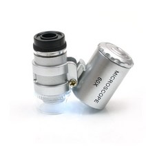 60배율 초소형 현미경, 실버, 1개