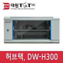 대원TMT DW-H300 허브랙(H300 x D450) 랙마운트, DW-H300 허버랙 아이보리 + 선반1개 추가