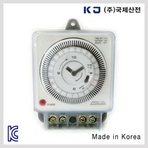 국제산전 디지털 타이머 24시간 국산 타임스위치 220V 1분설정 콘센트 전기절약, [선택03-3] KI-03 1W(정전보상형)