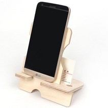 레드하이브 자작나무 스마트폰 거치대 탁상용 나무거치대, 자작나무 스마트폰거치대, 1개, 제한X오천개15프로 본상품선택