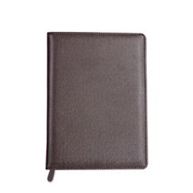 아인텍 가죽 A4 레포트패드 지퍼형 노트패드, 다크브라운[H0280](1개)