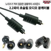 더블스피드 디지털 옵티컬 2.2파이 초슬림 광케이블 광단자 광젠더 오디오, AR0003
