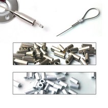 철물바다 와이어액자걸이 레일액자걸이 액자레일, 슬리브0.7~1.2mm(올가미용/15개당), 1개