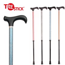 트레 조절식 2단 단풍나무 손잡이 반사 효도 지팡이, 반사-오렌지체크