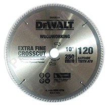 디월트 DWA30004 목공용 10인치 120날 원형톱날, 1개