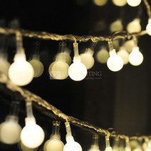 럭스라이팅 LED 앵두전구 100구(연결가능제품) 줄조명, 앵두100구 전구색 (길이 연장용)