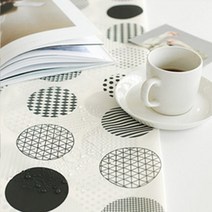 찬미디자인 S방수식탁보, 북유럽 빅도트, 2인 108x108cm