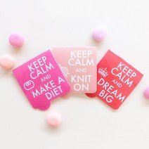 [멜로우] Holder Sticker -Keep Calm & Carry On, 17.러브독, 1개