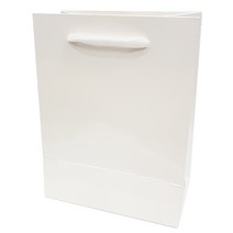 바미샵 화이트 종이쇼핑백 소 무광 무지 선물포장, 1개