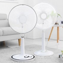 다샵 북유럽풍 프리미엄 선풍기 안전망 1+1, 화이트