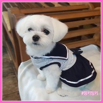 #핑키밍키#린넨 마린룩 강아지 티&원피스/리넨/여름옷/귀여운/시원한/애견옷/커플룩/나시/봄옷, 01.티셔츠