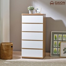 가이온 코드 5단 600 서랍장, 아카시아화이트