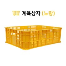 [세화파렛텍] 계육상자 김치상자 과일상자 운반상자 사각상자 농산물상자, 계육상자(노랑), 1개