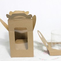 이홈베이킹 크라프트 머핀창박스 1구, 단품