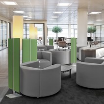 플랜맥스 싱글형 소리먹는파티션 (폭420x높이1080)사무실파티션 인테리어파티션 파티션, 베이지(M116)