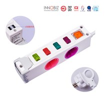 현대일렉트릭 옆으로 USB 멀티탭, 옆으로 USB 멀티탭 4구 3m