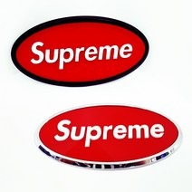 슈프림 엠블럼 Supreme, 크롬레드, 4호