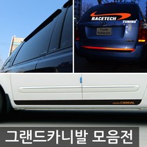 그랜드카니발 도어스티커 범퍼프로텍터 B필러 타공 페달, C. B필러 미러플레이트(6P)