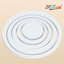 21세기트랜드 3D 벽장식, 링(화이트), 1세트