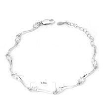 네모 실버 팔찌