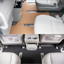 올뉴카니발하이리무진 전용 이중 벌집 카매트, 올뉴카니발 9인(브라운)