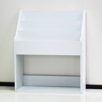 양지가구 전면책꽂이 3단 DIY 책장, 전면책꽂이3단600 백색
