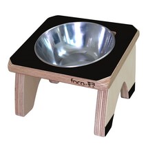 포코 자작나무 강아지 고양이 3구 높이120 식탁, 블랙, 1개