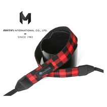 매틴 체크-38 카메라스트랩 레드 국산/고급 패션스트랩 - DSLR스트랩/어깨스트랩/넥스트랩