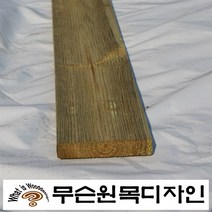 무슨원목디자인 방부목 목재 데크 판재 각재 집성 친환경 원목 멀바우, 102.방부데크제 21 mm x 120 mm x 300 mm
