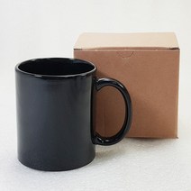 (한상자60개씩판매)개별케이스포함 인쇄는상담요망 머그컵 모음 한종류한색상당60개씩 판매, 직선블랙머그컵, 7777개