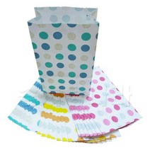 팝콘봉투(소) 100장 - 시원한 매너(파랑), 3단