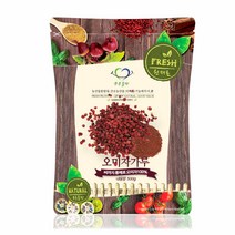 푸른들판 국내산 건 오미자 분말 가루 차 100% 국산 건조 말린 열매 파우더 haccp 인증, 500g, 1개