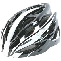 아비소 라이딩 자전거 헬멧 유광블랙화이트 N-6902, 1개