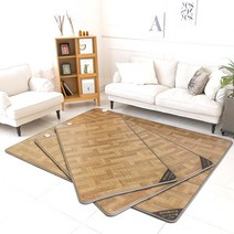 [eden] 한일매트 16mm 전기장판 전기매트 대형 /특대형 거실용, 격자 온돌마루 특대형 (183x270cm/분리난방)