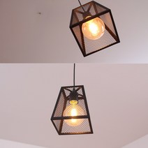 DESIGNFARM 헤라1등 식탁조명 인테리어 포인트 예쁜조명 펜던트 조명, A-2.헤라1등 (블랙) LED벌브램프(전구색1개포함)
