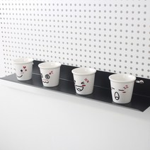 드루왕 인테리어 타공판, 모던 선반 S 200mm (블랙), 1개