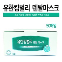 유한킴벌리 덴탈마스크 50매입 5통 진료치료시감염예방 위생건강 의약외품