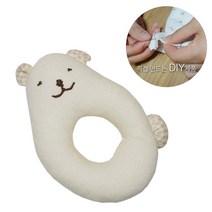 슈베베 오가닉 곰돌이 딸랑이 DIY세트 딸랑이인형, 남여공용