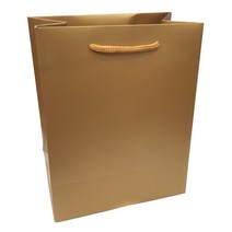 바미샵 골드브라운 종이쇼핑백 중 무광 무지 선물포장, 1개