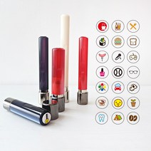 퍼니맨 S-C1 쿠폰도장 스탬프, (10mm)가옥레드-폰트없음, 청보라잉크