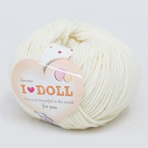 [앵콜스] IDOLL 아이돌실(10+1) 인형실 소품실 면사 뜨개실 털실, 01 크림