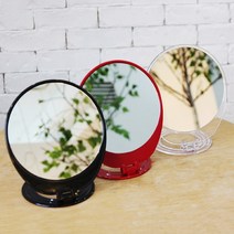 데코하우스 심플 원형거울 탁상거울 화장거울, 심플원형탁상거울 (레드)