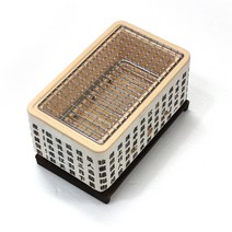 규조토 미니 화로대, 24.5 x 14.5 x 13.5 cm, 1세트