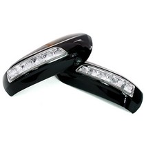 뉴SM5-SM7 - 2WAY 카비 LED 사이드미러커버 백미러커버, 뉴 SM7-SM7 - 순은색 PSE